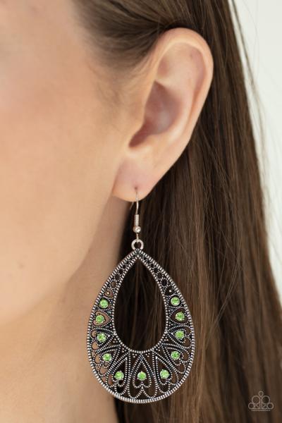 Love To Be Loved - Green Earring