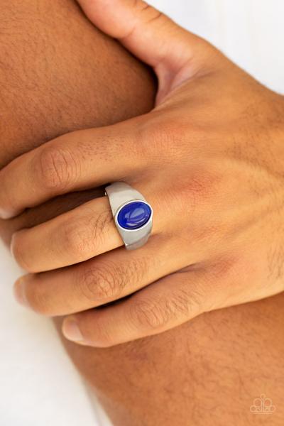 Cool Down - Blue Mens Ring