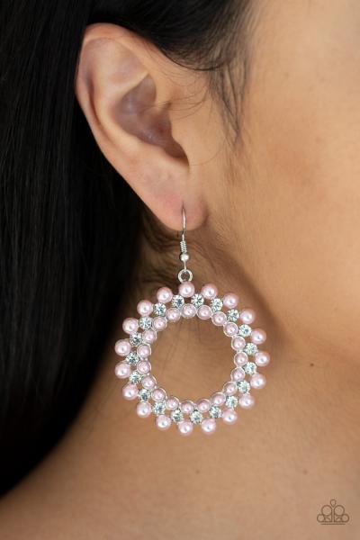 Pearly Poise - Pink Earring 