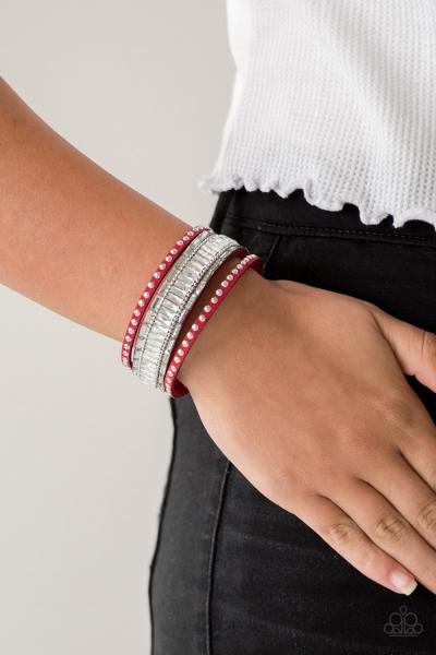 Rock Star Rocker - Red Urban Bracelet 
