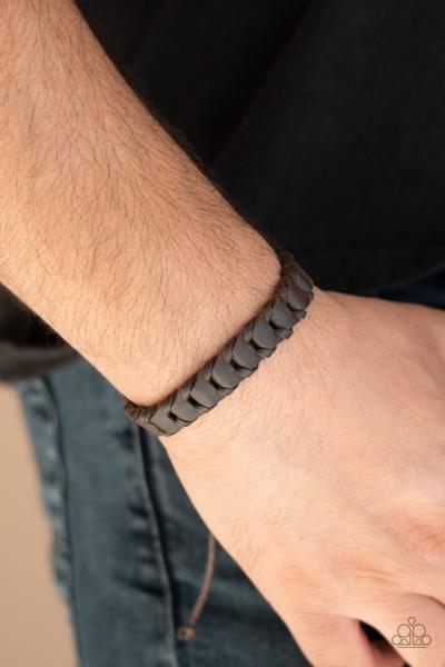 Grit and Grease - Brown Urban Bracelet 