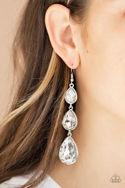 Metro Momentum - White Earring