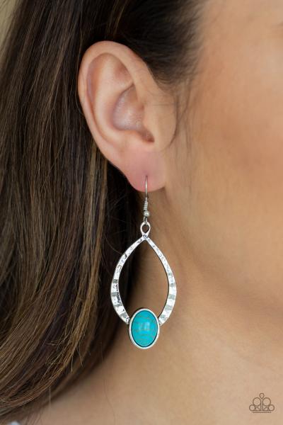 Pony Up - Blue Earring