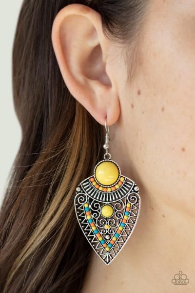 Tribal Territory - Yellow Earring