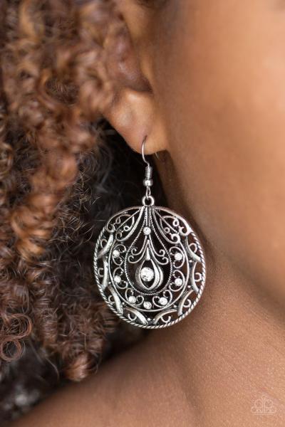 Choose To Sparkle - White Earring