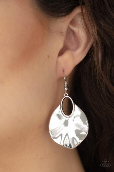 Ruffled Refinery - Silver Earring 