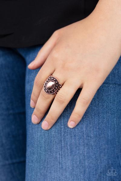 Stacked Stunner - Copper Ring