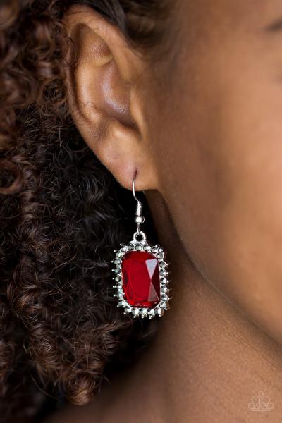 Downtown Dapper - Red Earring
