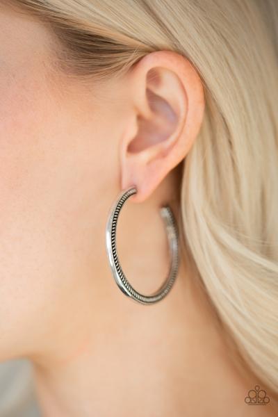 This Is My Tribe - Silver Hoop Earring 