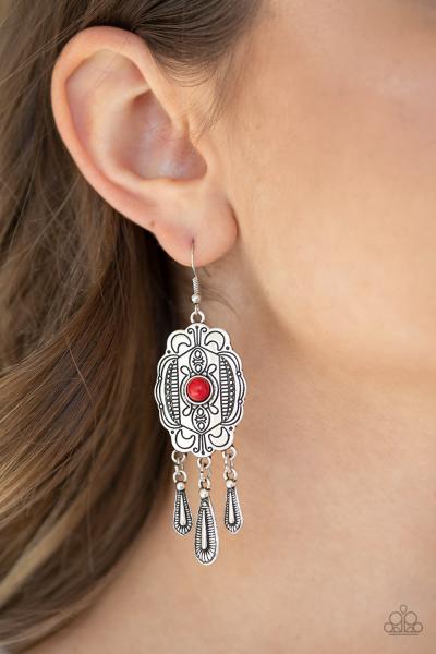 Natural Native - Red Earring