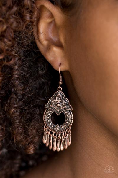 New Delhi Native - Copper Earring 