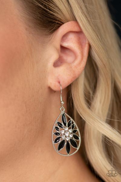 Floral Morals - Black Earring