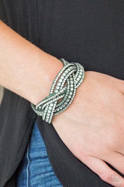 Bring On The Bling - Green Urban Bracelet
