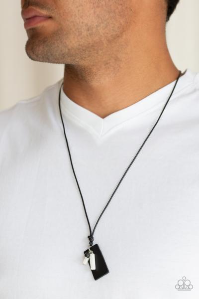 Explorer Edge - White Urban Necklace 
