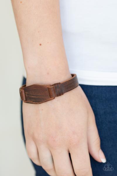 Plainly Pioneer - Brown Urban Bracelet 