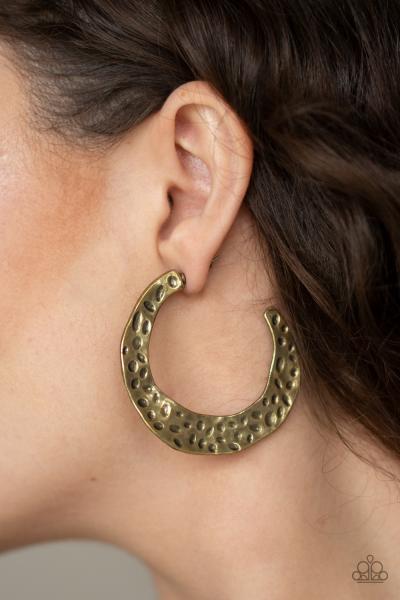 The HOOP Up - Brass Hoop Earring