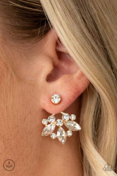 Crystal Constellations - Gold Jacket Earring