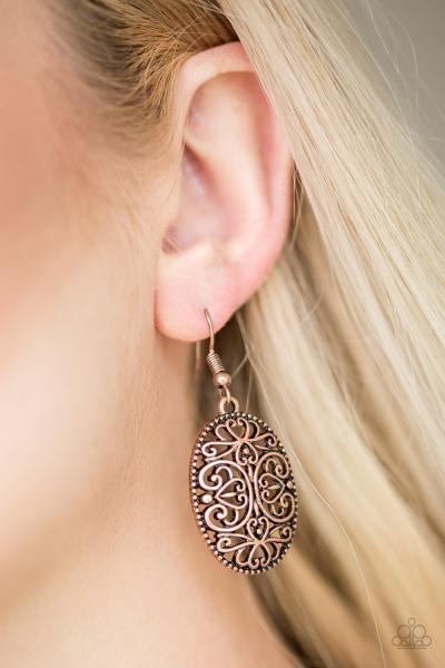 Wistfully Whimsical - Copper Earring 