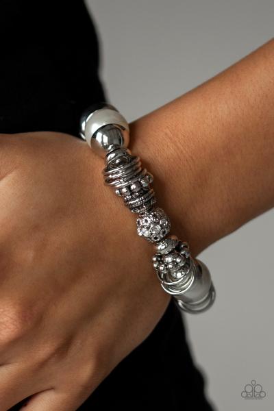Uptown Tease - White Bracelet 