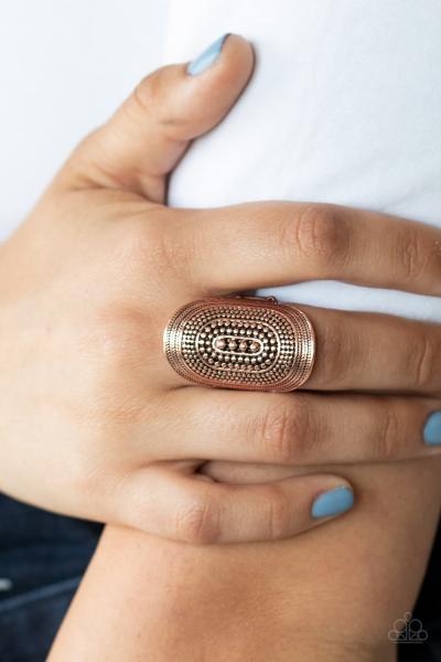Dotted Decor - Copper Ring