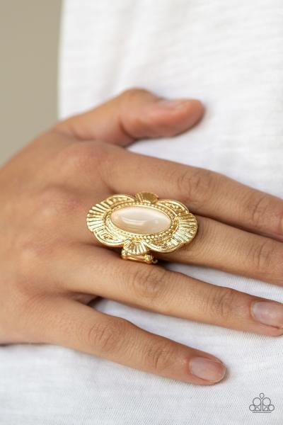 Oceanside Oracle - Gold Ring