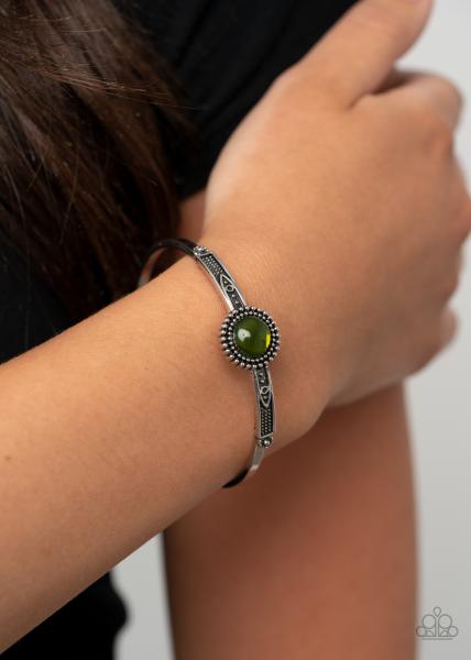 PIECE of Mind - Green Cuff Bracelet