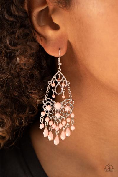 Glass Slipper Glamour - Pink Earring