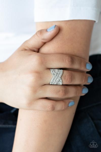 Girl Boss Glitter - White Ring