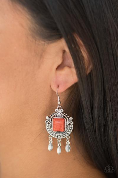 Open Pastures - Orange Earring