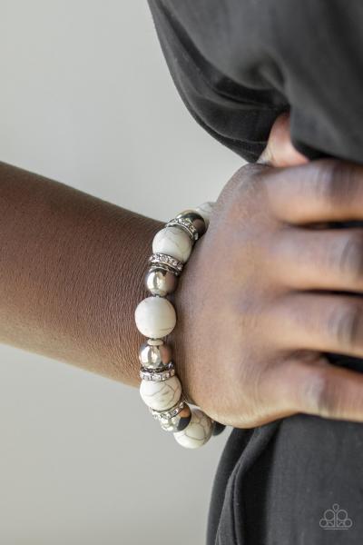 Ruling Class Radiance - White Bracelet