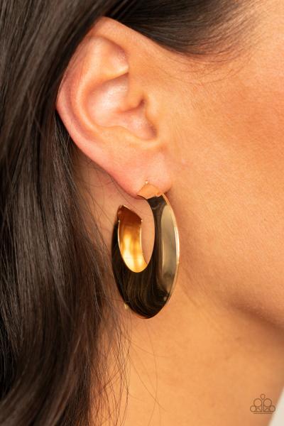 Chic CRESCENTO - Gold Hoop Earring