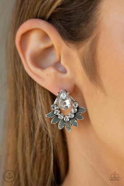 Crystal Canopy - White Post Earring