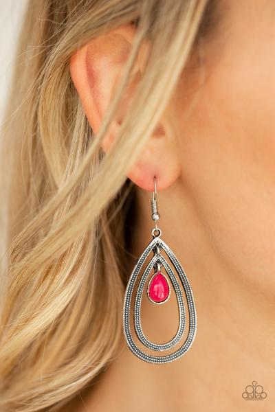 Drops of Color - Pink Earring