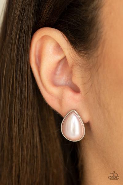 SHEER Enough - Pink Post Earring
