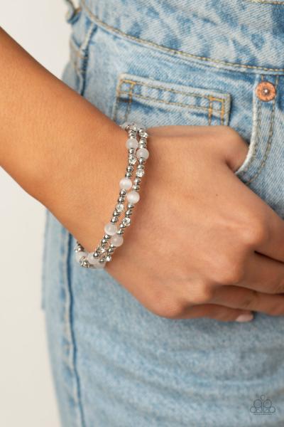 Ethereally Entangled - White Bracelet
