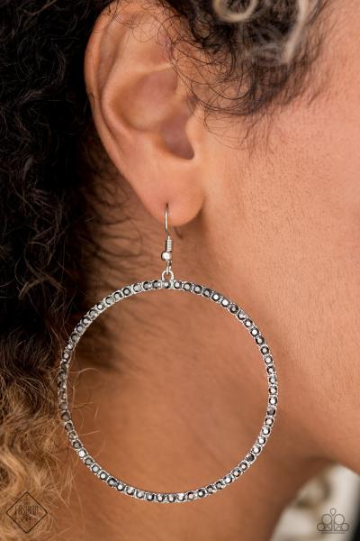 Wide Curves Ahead - Silver Earring