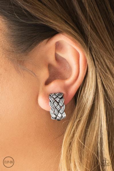Urban Ulterior - Silver Clip-On Earring