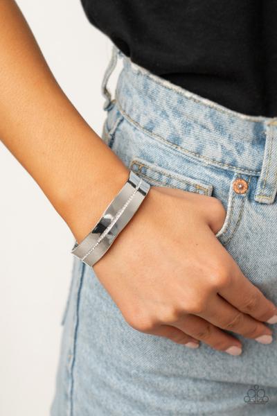 Raw Razzle - White Cuff Bracelet 