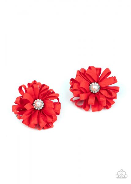 Ribbon Reception - Red Hair Clip