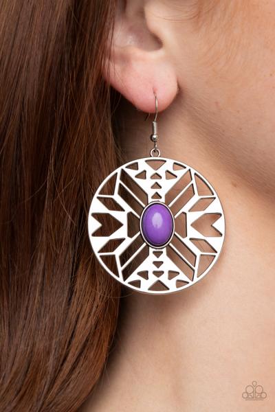 Southwest Walkabout - Purple Earring