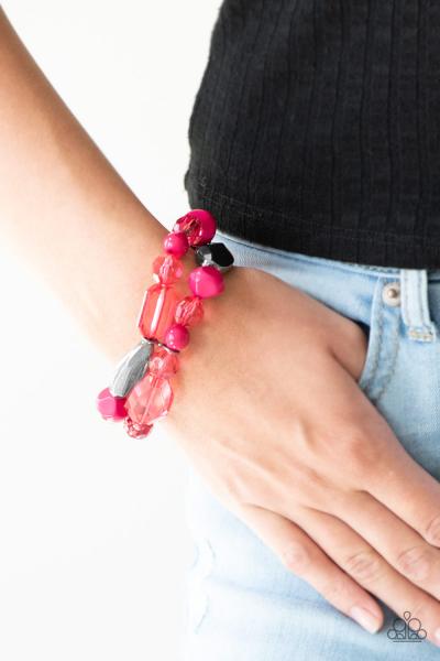 Rockin Rock Candy - Pink Bracelet 