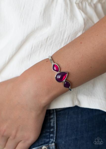 Boho Beach Babe - Purple Cuff Bracelet 