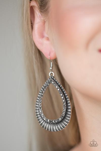 Right As REIGN - Silver Earring