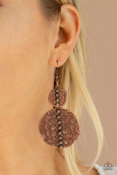 Metro Metalhead - Copper Earring 