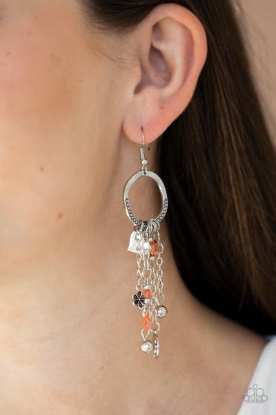 Charm School - Orange Earring
