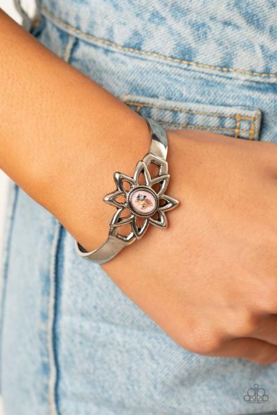 Sahara Garden - Pink Cuff Bracelet 