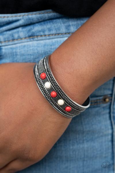 Quarry Quake - Red Cuff Bracelet 