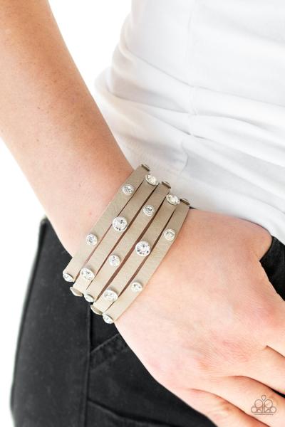 Rhinestone Reputation - Brown Urban Bracelet 