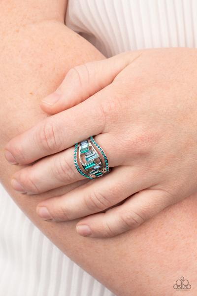 Treasure Chest Charm - Blue Ring
