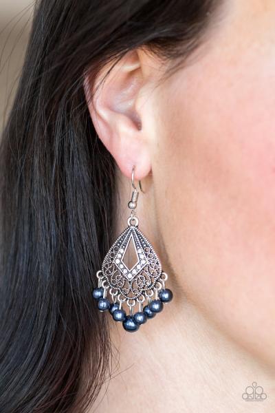 Gracefully Gatsby - Blue Earring